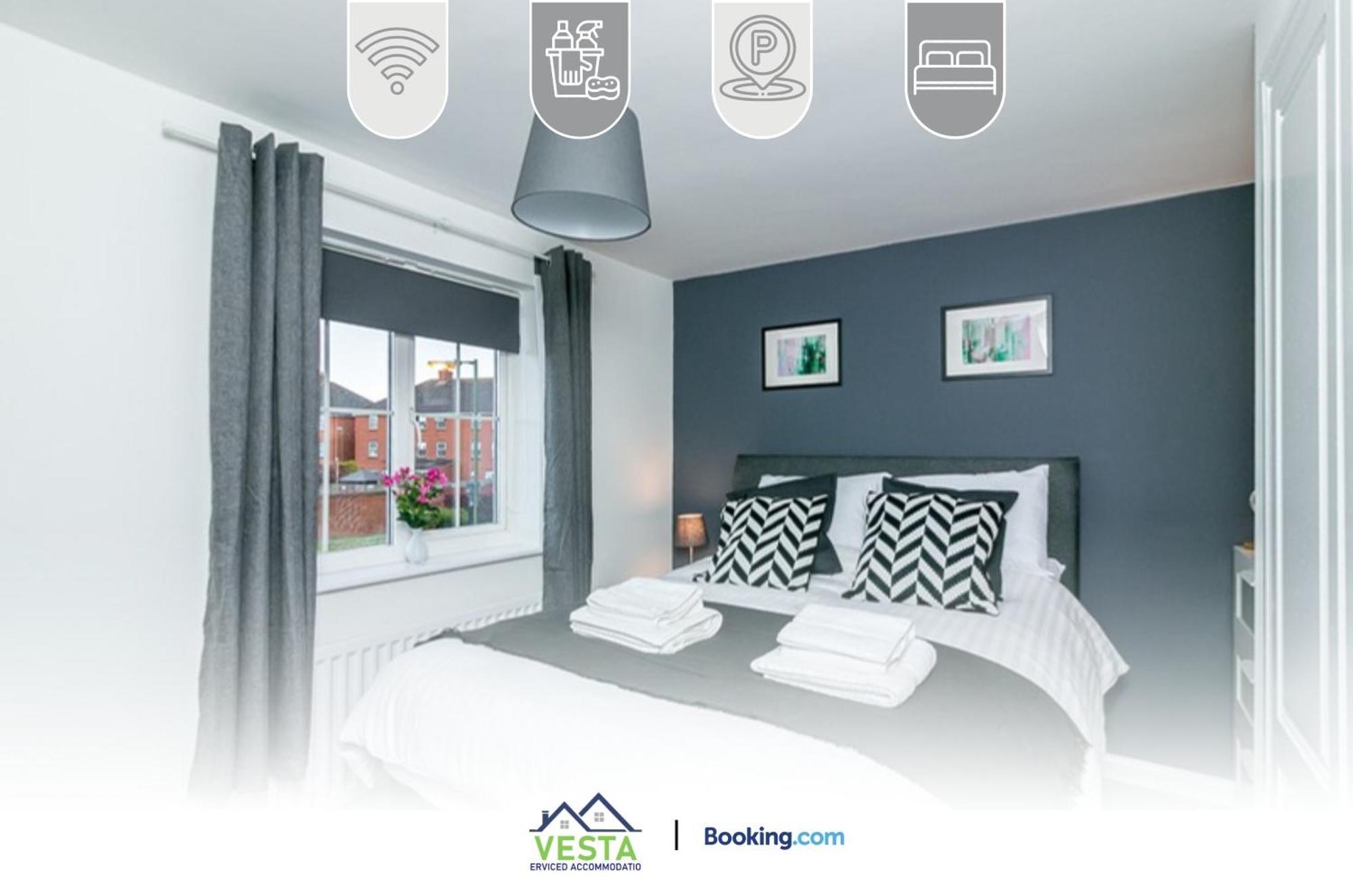 Three Bedroom Apartment By Vesta Serviced Accommodation & Short Lets Hatfield With Free Parking Eksteriør billede