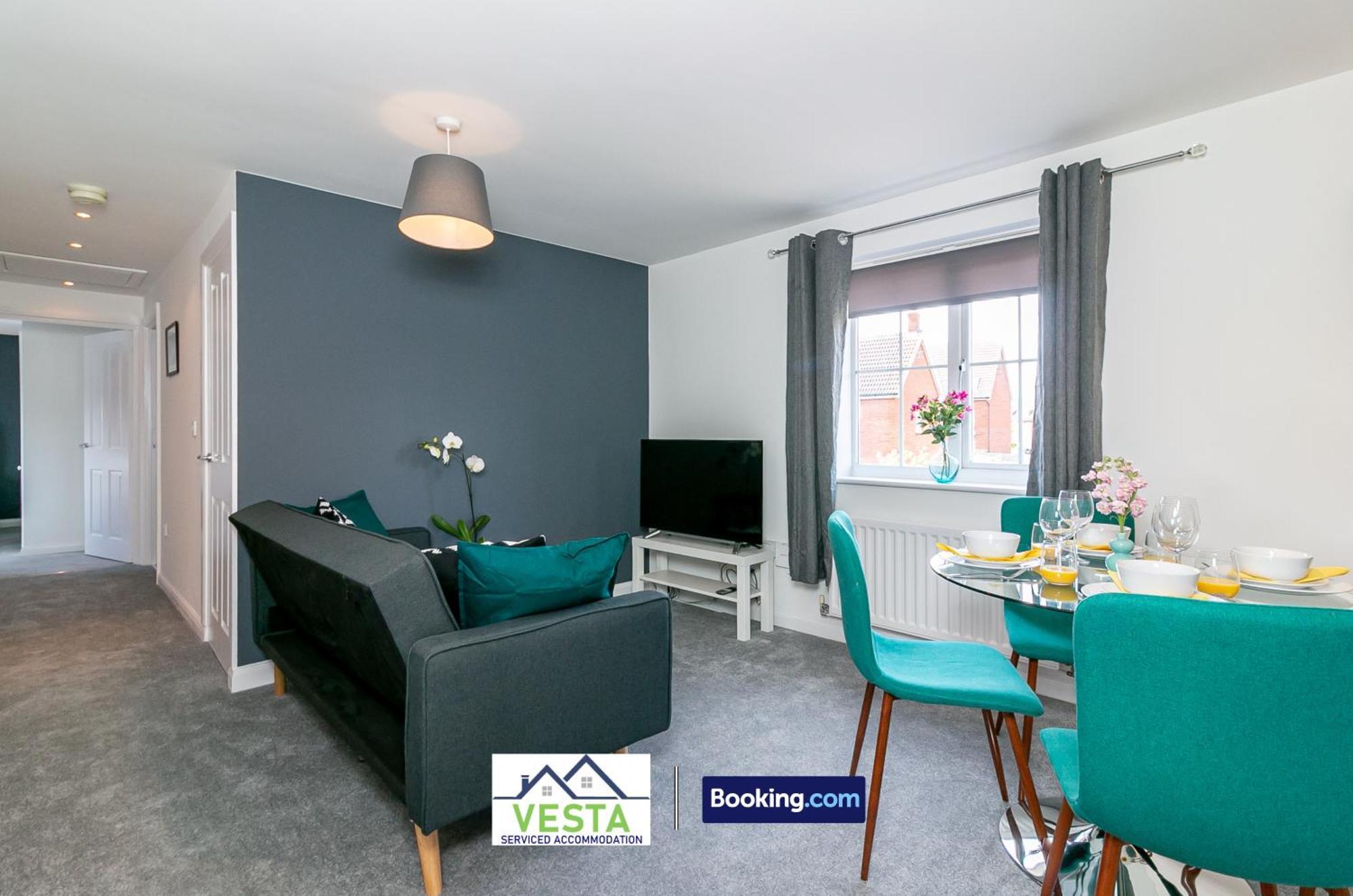 Three Bedroom Apartment By Vesta Serviced Accommodation & Short Lets Hatfield With Free Parking Eksteriør billede